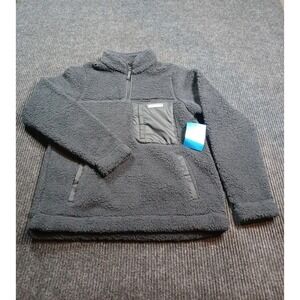 NEW Columbia Women's Dark Gray Fleece Light Weight Pullover Quarter Zip | S